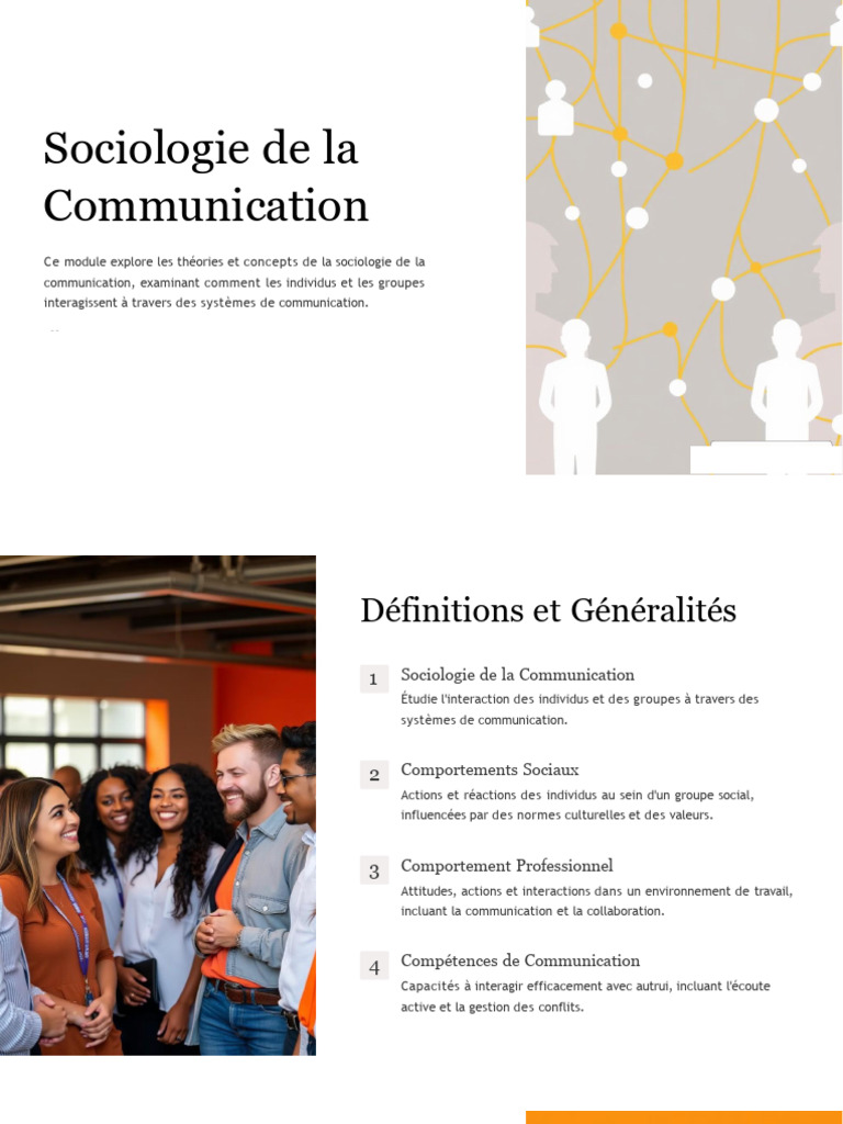 Sociologie de la Communication Moderne | PDF | la communication | Média ...