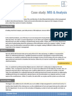 Case Study:: MIS & Analysis