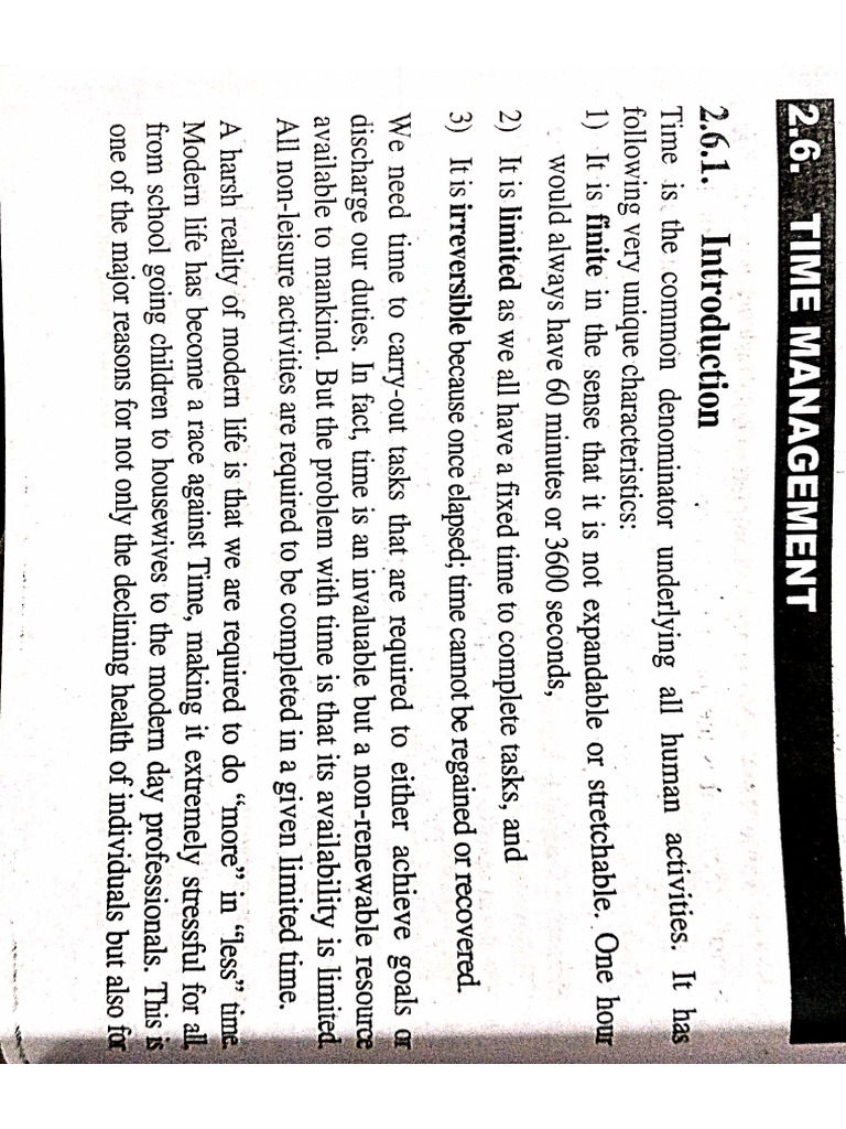 Time Management | PDF