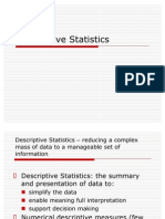 Lecture 3+ , Descriptive Statistics (Slide) 