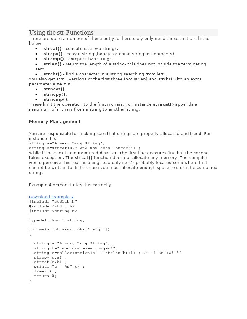 Using The STR Functions: Download Example 4 | PDF