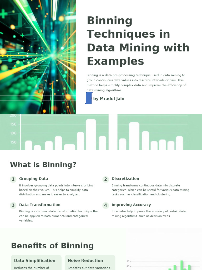 Binning Techniques in Data Mining | PDF | Cluster Analysis ...