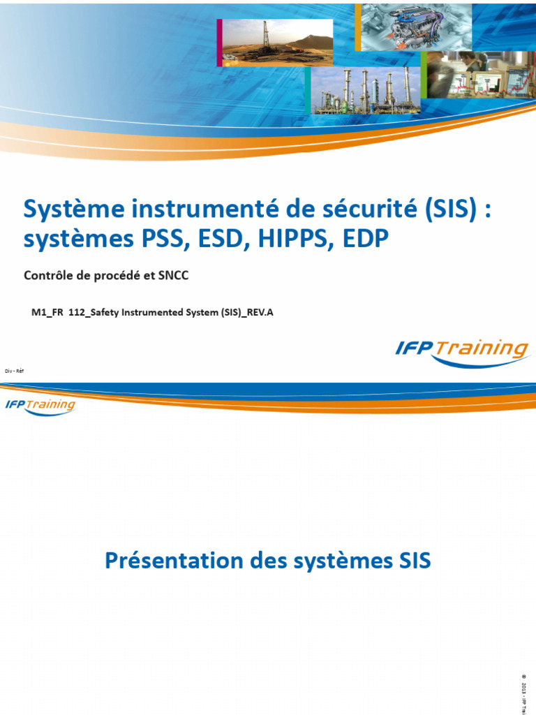 Safety Instrumented System | PDF | Sécurité | Soupape