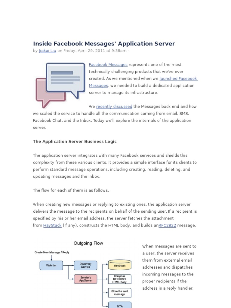 Inside Facebook Messages' Application Server | PDF | Email | Database Index