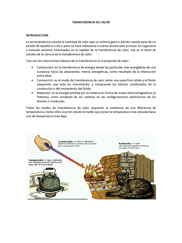 TRANSFERENCIA DE CALOR parte1 | PDF | Conduccion termica ...
