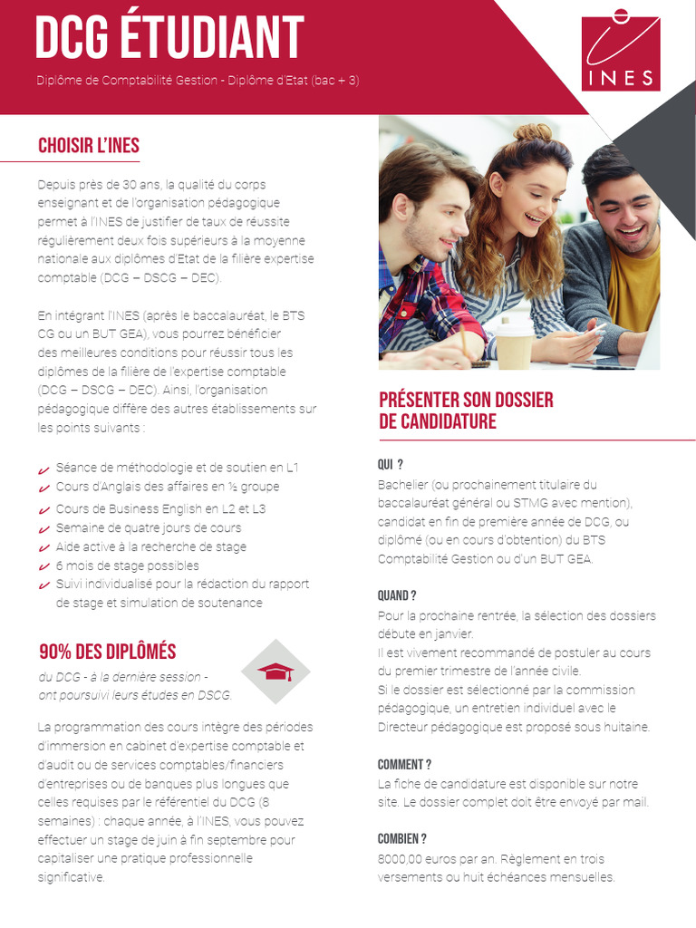 Taux de réussite DCG à l'INES | PDF