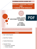 Elementary Cascade Theory AND Gas Turbine Performance: Indo-German Winter Academy 2007