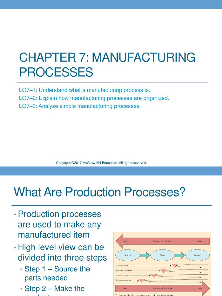 Chapter 7 Manufacturing | PDF