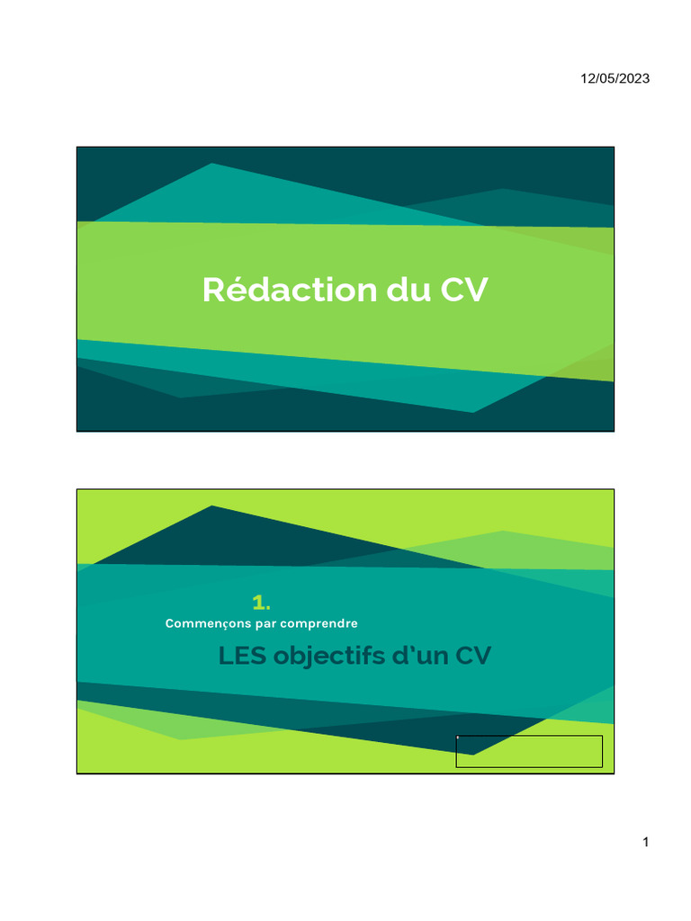 Guide essentiel pour rédiger un CV | PDF | Fichier informatique