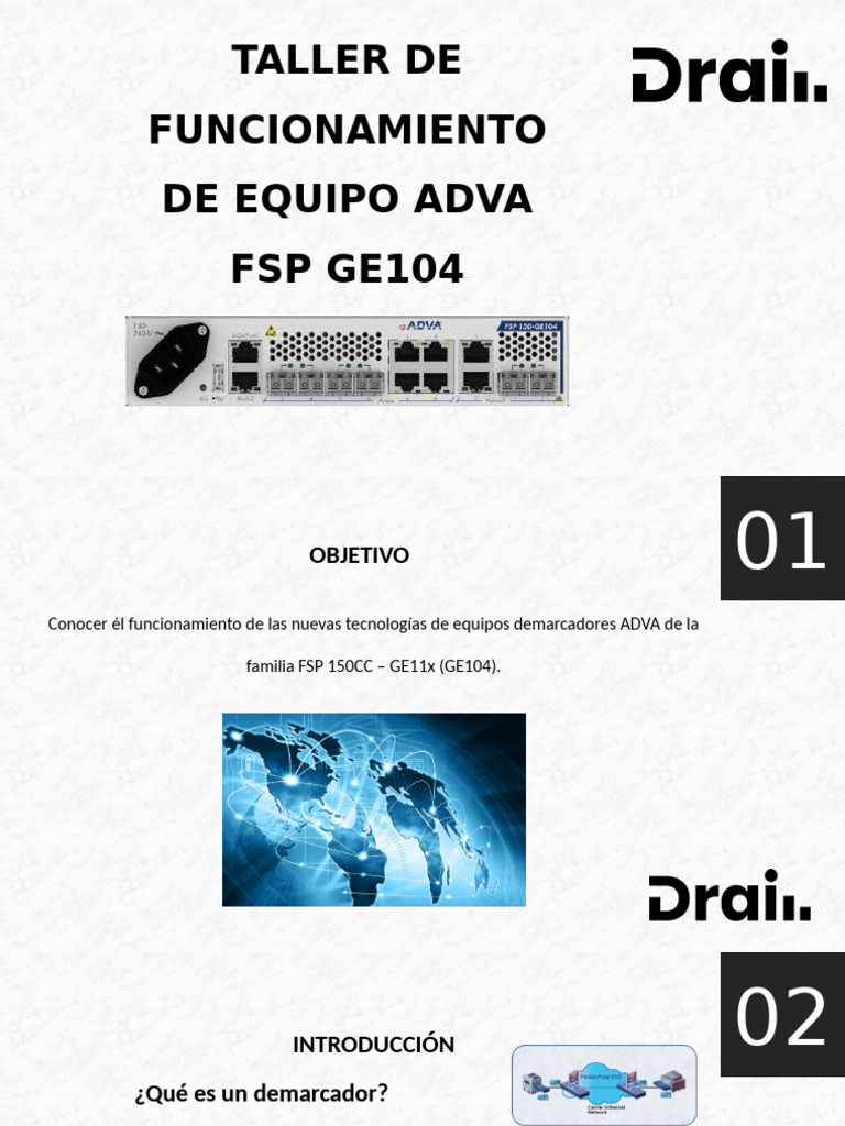 Funcionamiento del ADVA FSP GE104 | PDF | Dirección IP | Estándares de ...