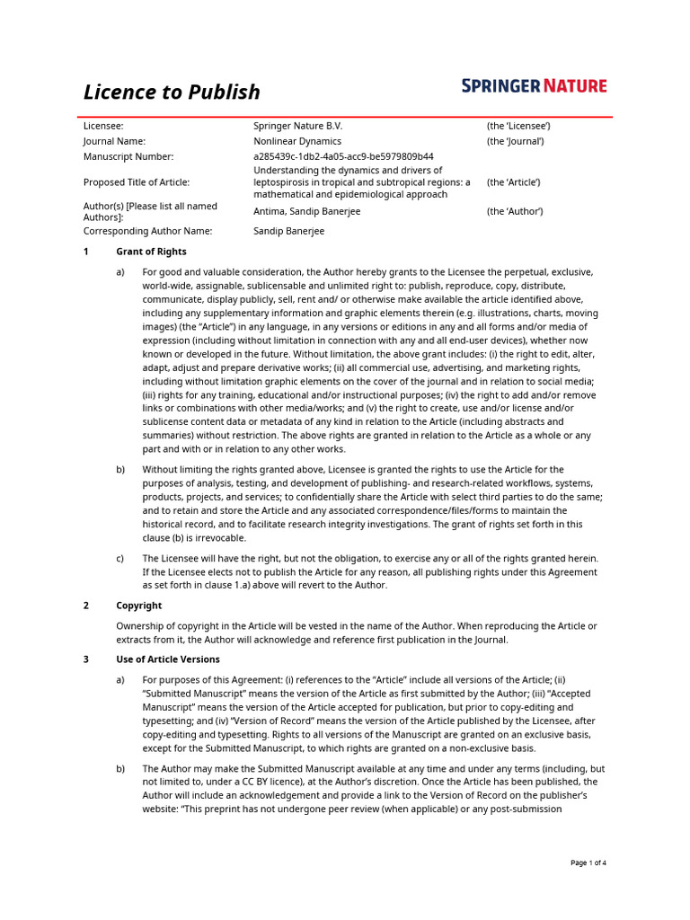 Publication Agreement | PDF | License | Justice