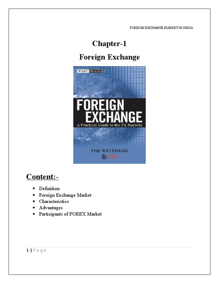 Overview of India's Foreign Exchange Market | PDF | Foreign Exchange ...