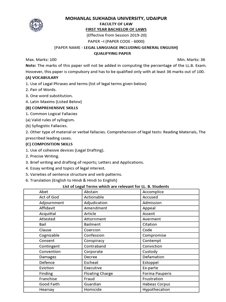 6000 - Legal Language Including General English | PDF | Common Law ...