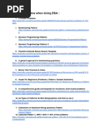 DSA Patterns Sheet Kushal Vijay | PDF | Computers