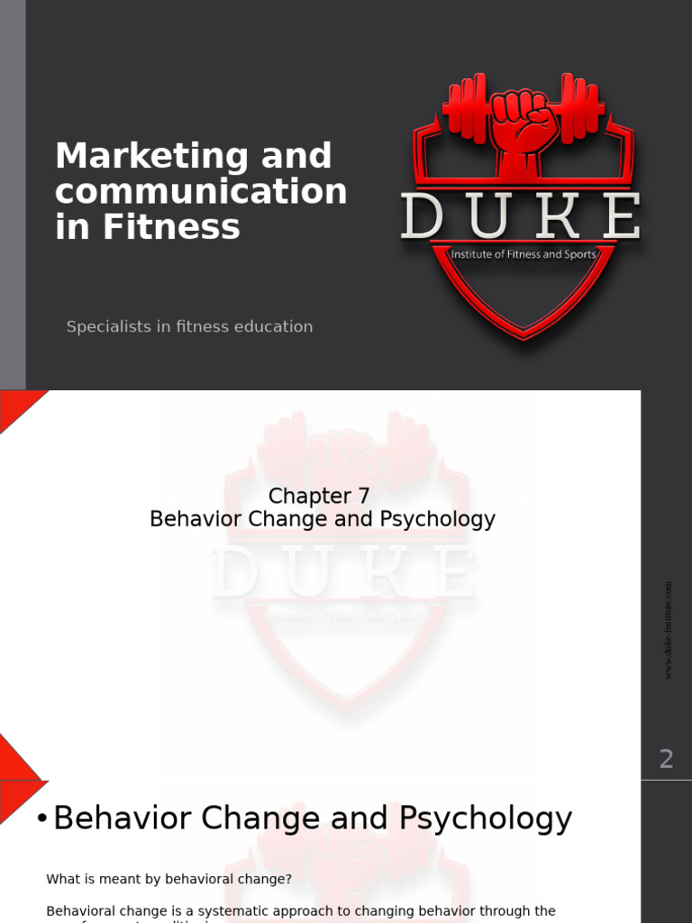 Chapter+7+ +Behavior+Change+and+Psychology+PPT | PDF | Behavior ...