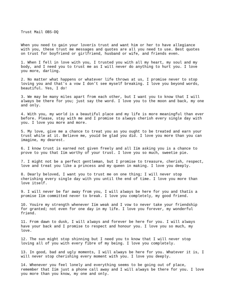 Trust Mail | PDF | Love, image size:768x1024