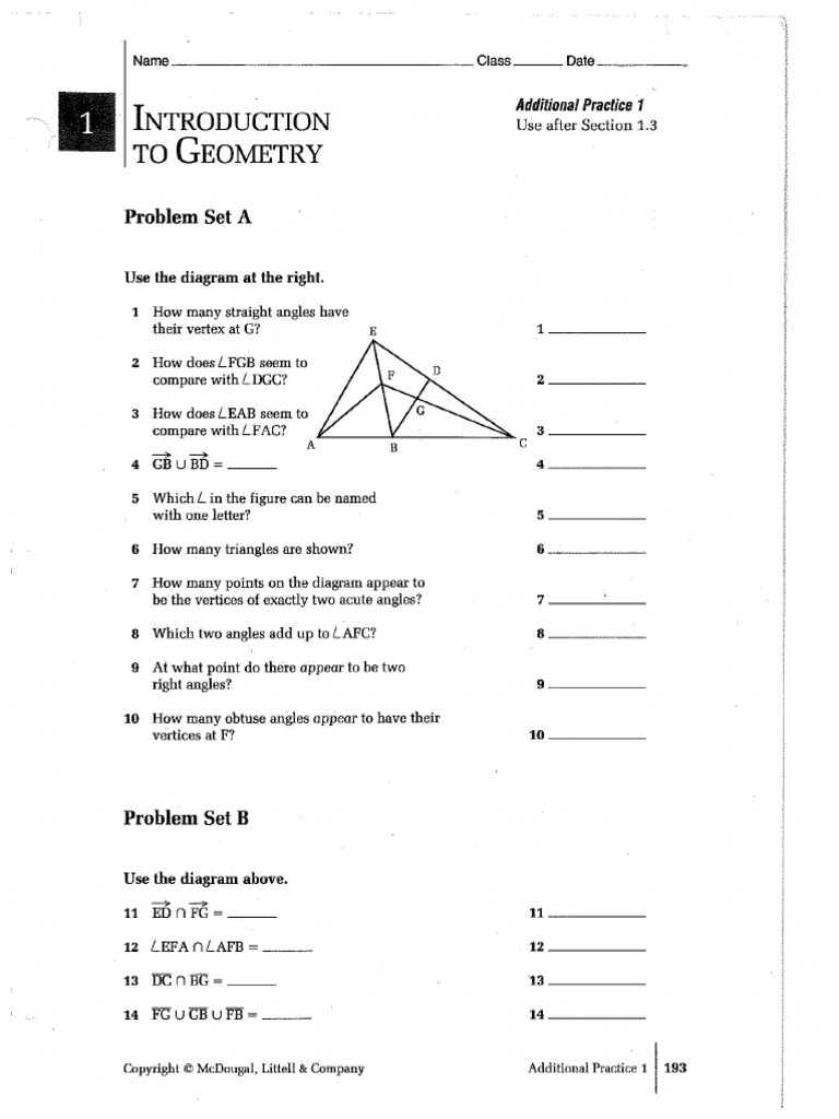 Ch1 Worksheet PartA | PDF
