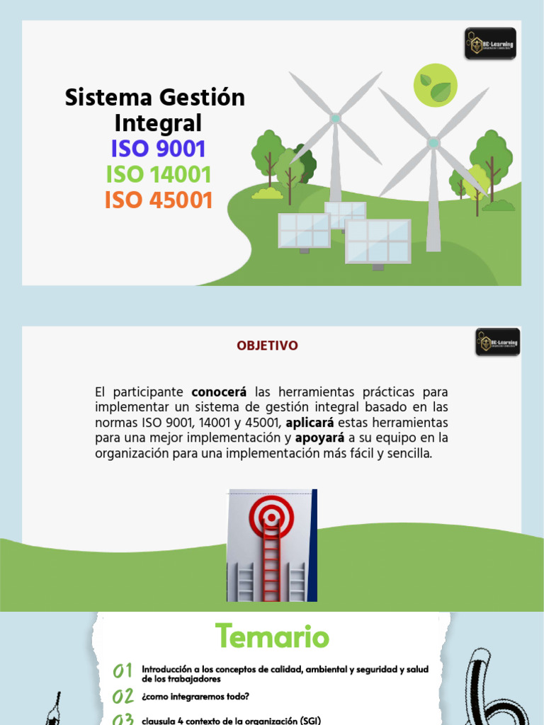 Implementación de Sistemas ISO 9001, 14001 y 45001 | PDF | Calidad ...