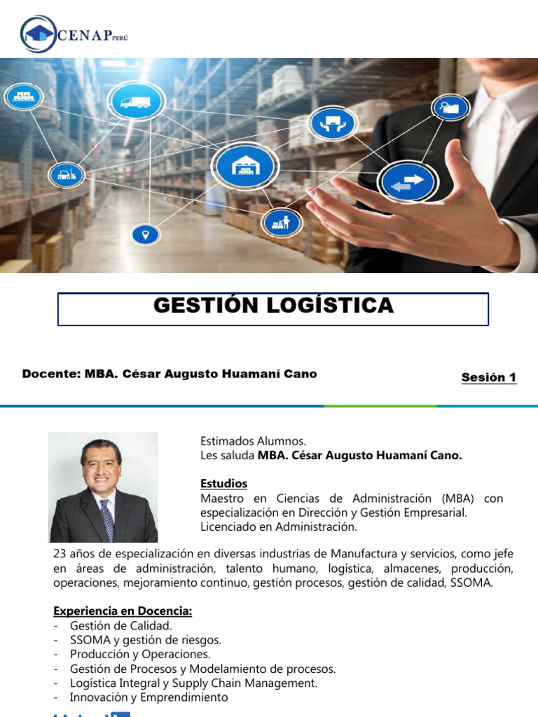 Introducción a la Gestión Logística | PDF | Cadena de suministro ...