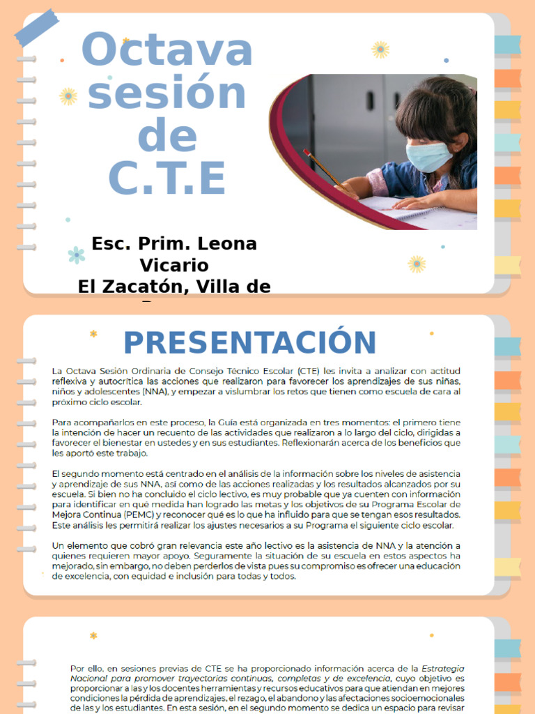 Octava Sesión Cte | PDF | Enseñando | Aprendizaje