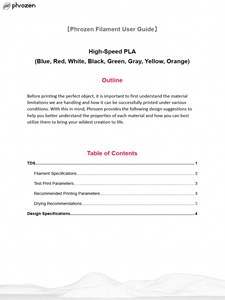 3D Printing with Phrozen PLA | PDF | Pascal (Unit) | Ultimate Tensile ...