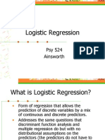 Logistic Regression: Psy 524 Ainsworth