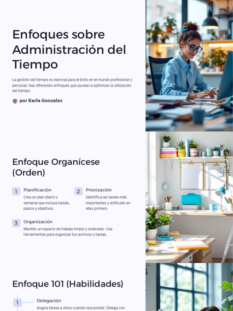 Enfoques Sobre Administracion Del Tiempo | PDF | Gestión del tiempo ...