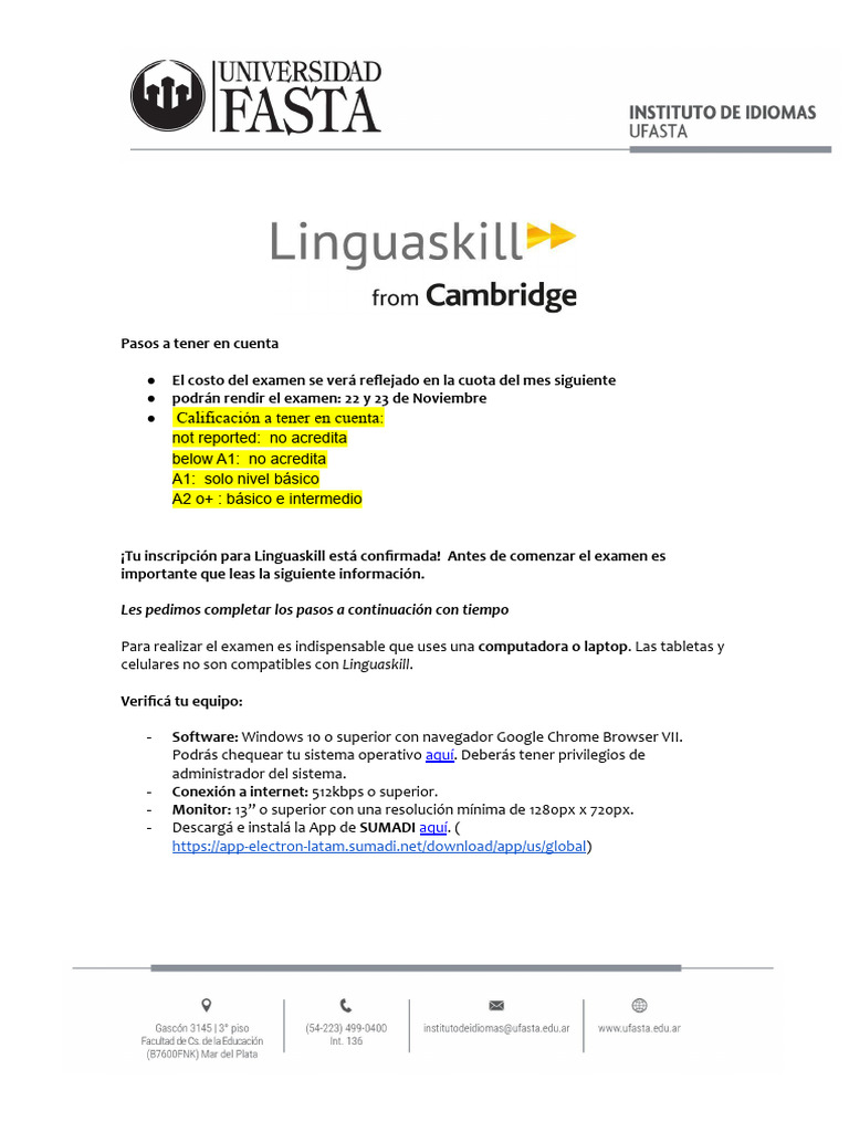 Guía para el examen Linguaskill 2023 | PDF | Software | Informática
