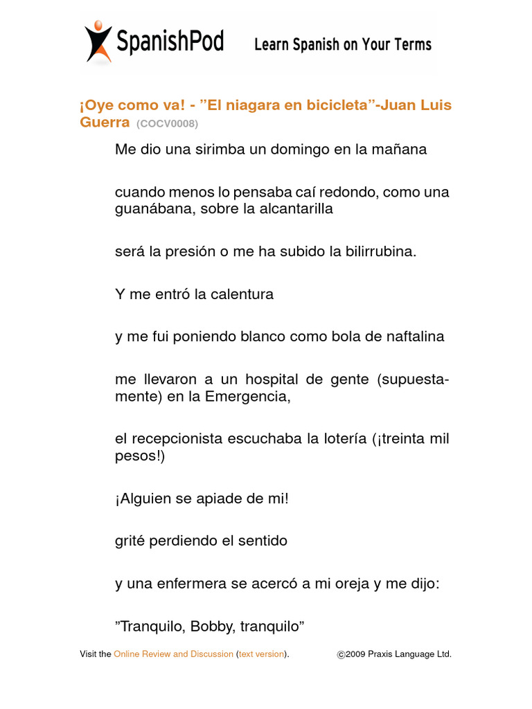 Spanishpod OCV0008 | PDF