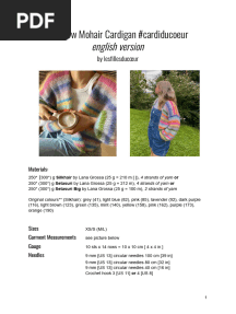 Pattern for Sweater