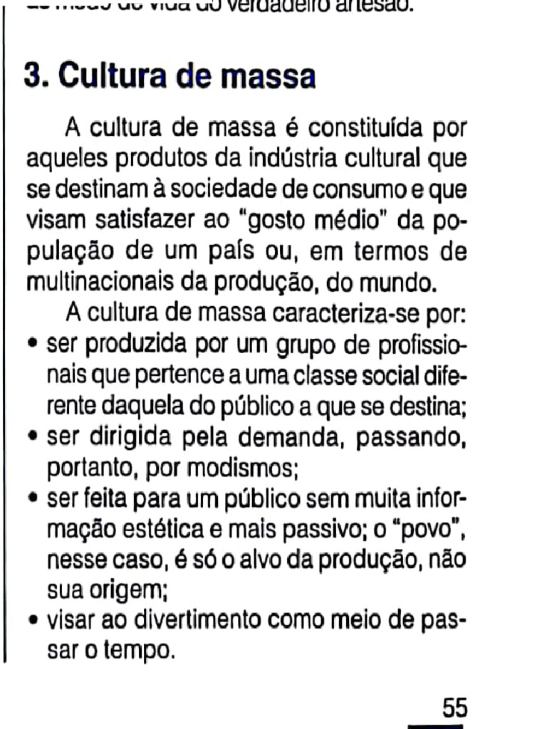 Cultura de Massas | PDF