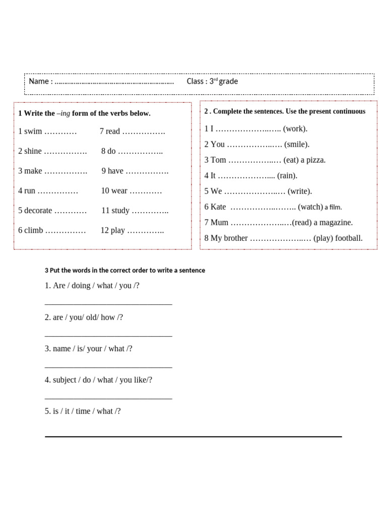 3 RD GRADE | PDF