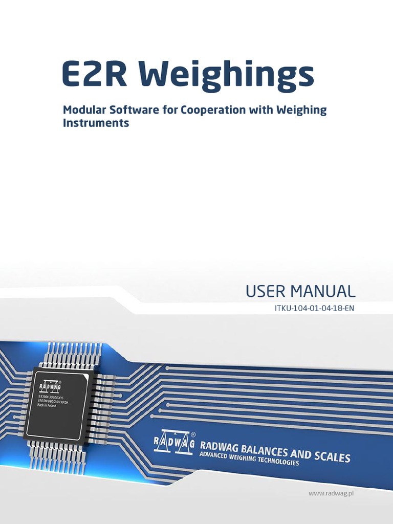 E2R WEIGHINGS User Manual EN | PDF | Databases | Backup