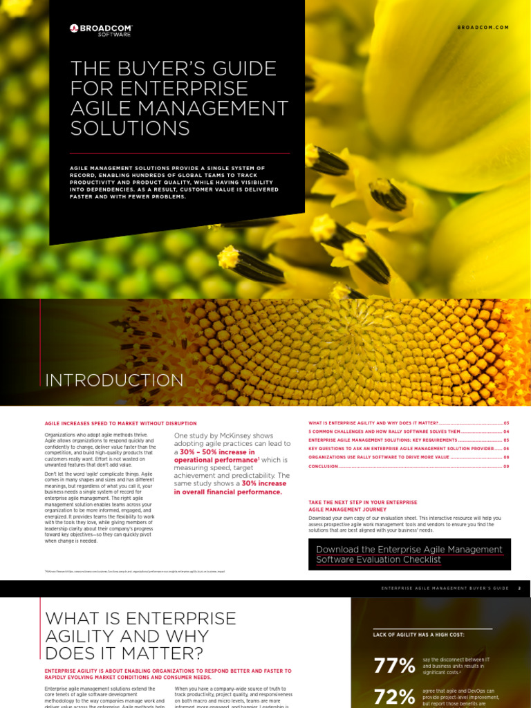 Buyers Guide For Enterprise Agile Management Solutions | PDF | Agile ...