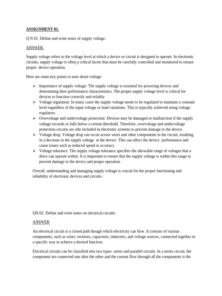 Building Service Assignment 01 | PDF | Voltage | Electrical Network