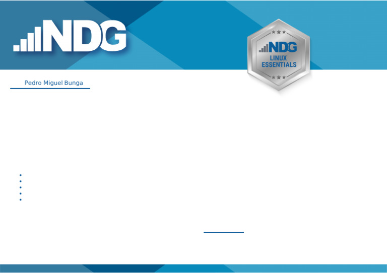 Linux Essentials Certificate Completion | PDF