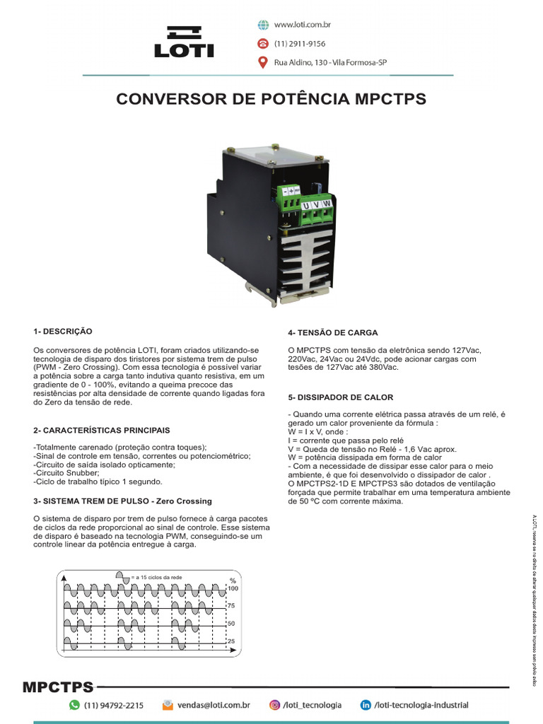 Conversor de Potencia Mpctps Rev02 | PDF | Eletrônicos | Eletromagnetismo