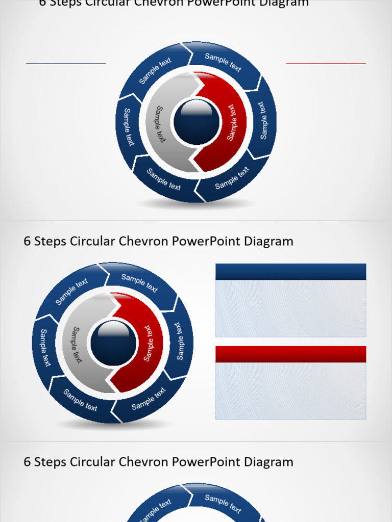 6-Step Circular Chevron Diagram | PDF