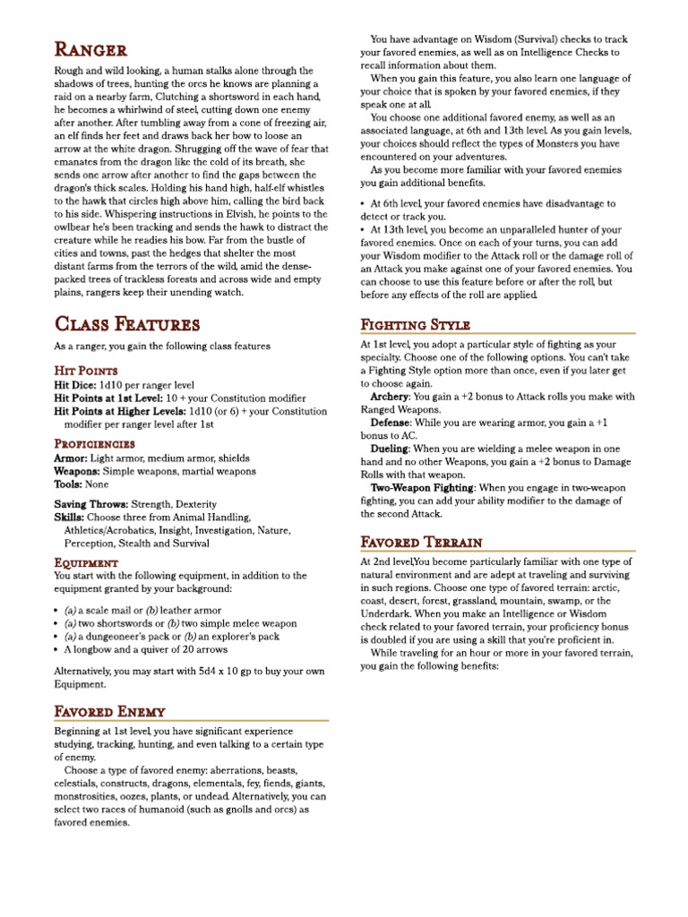 Ranger Revised V3 | PDF