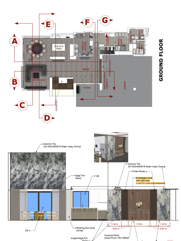 1GroundFlrElevations | PDF | Materials
