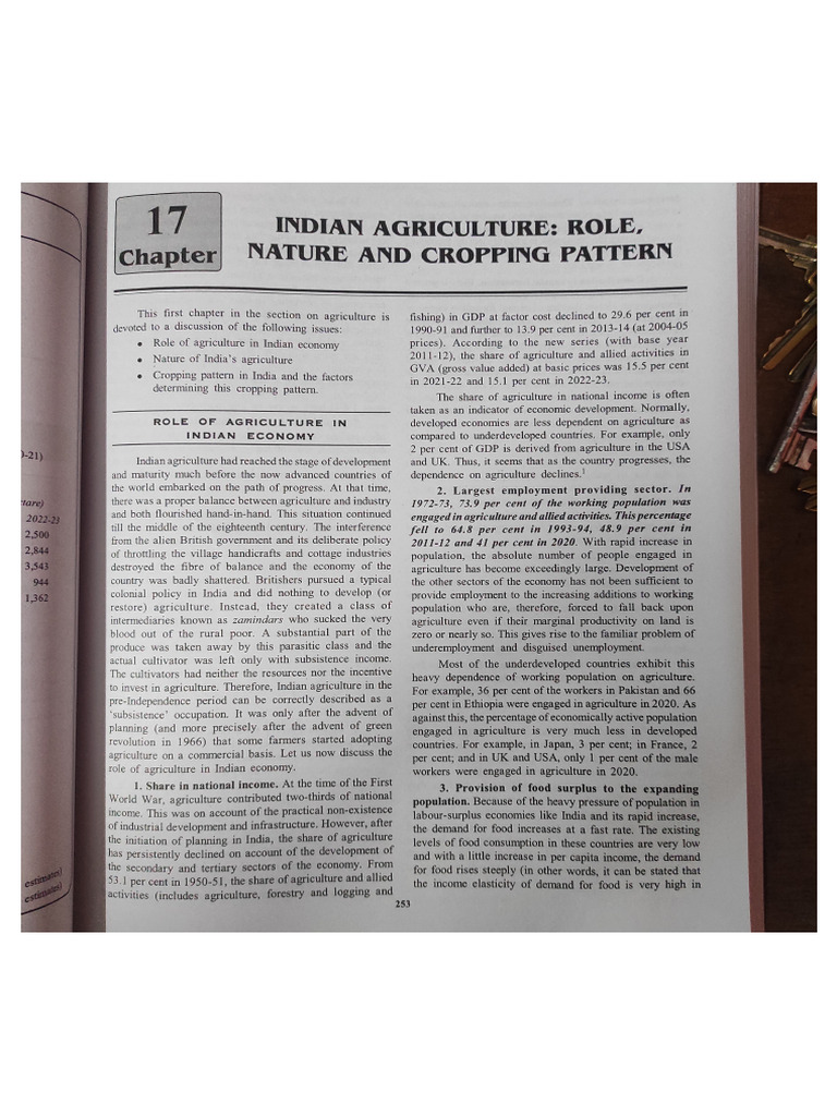 Role of Agriculture, Role Performance and Problems of Public Sector | PDF