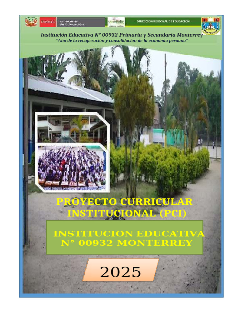 Proyecto Curricular Institucional 2025 | PDF | Aprendizaje ...