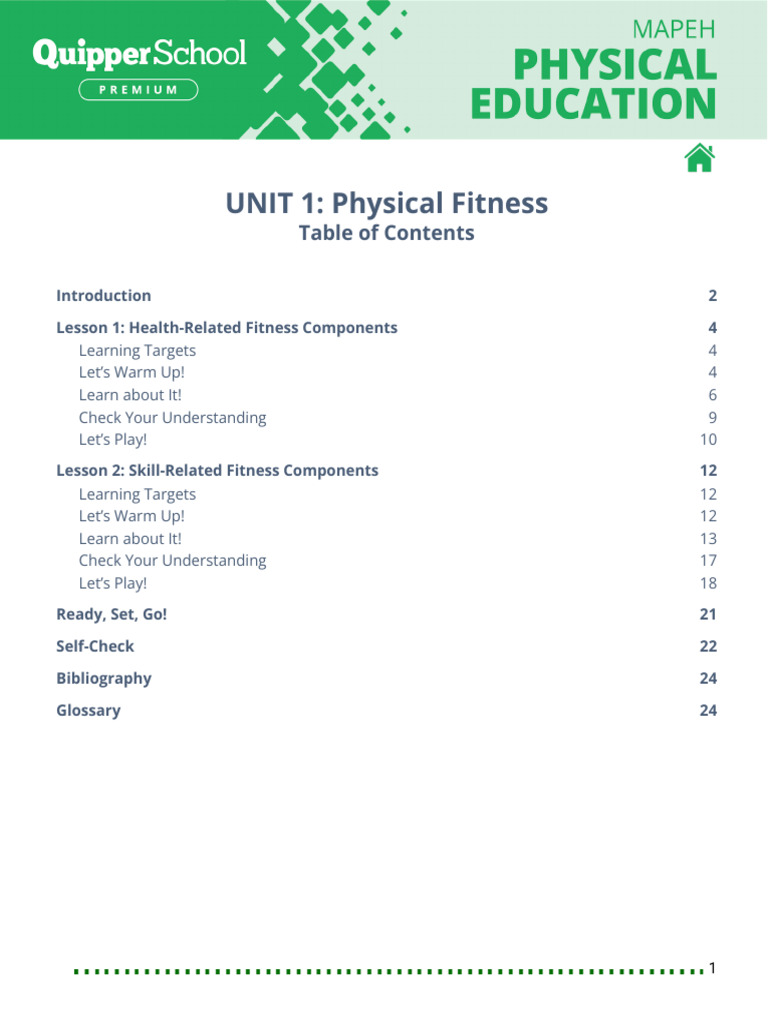 Understanding Physical Fitness Components | PDF | Flexibility (Anatomy ...