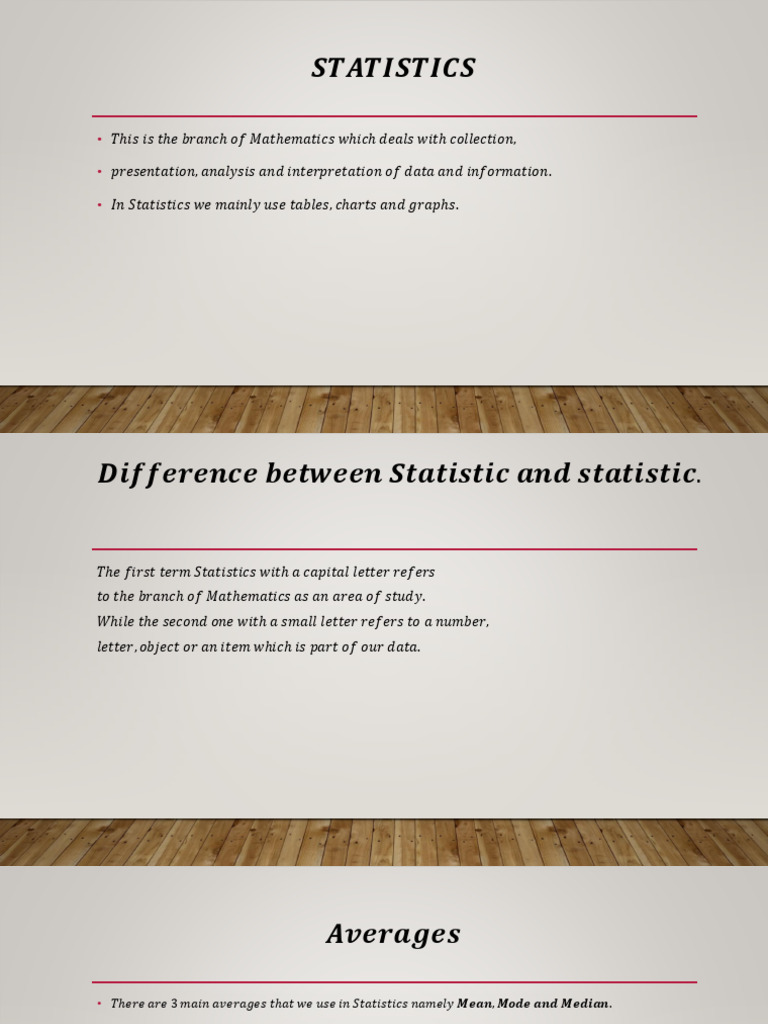 Understanding Statistics Basics | PDF