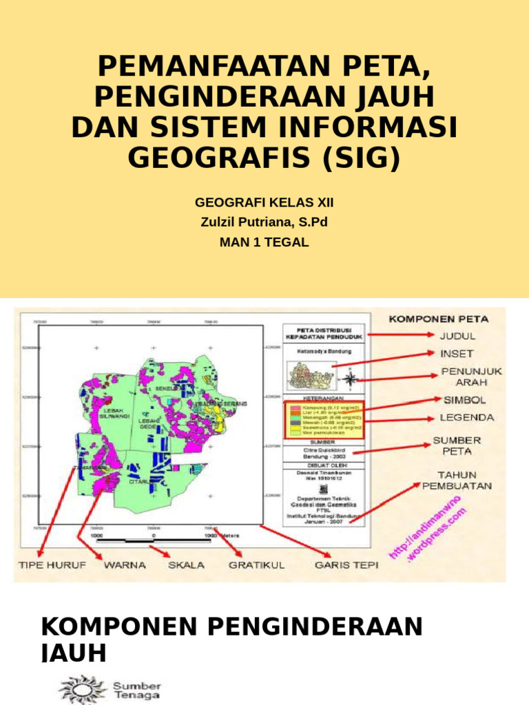 Ppt Pemanfaatan Peta, Penginderaan Jauh Dan Sistem Informasi | PDF
