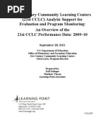 21st Century Community Learning Centers Program Results 2010