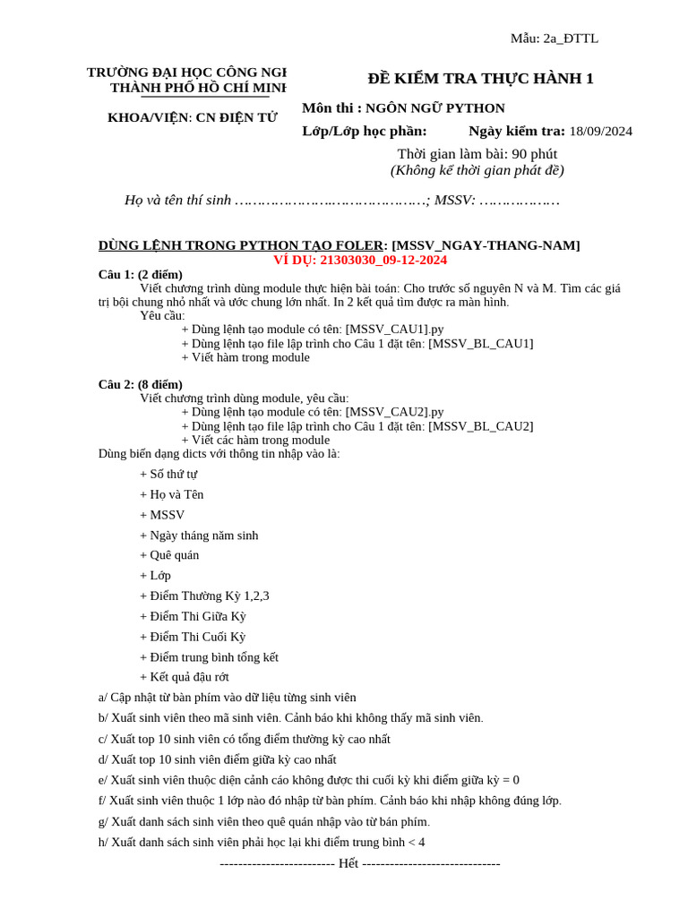 (Python) KT 1 | PDF