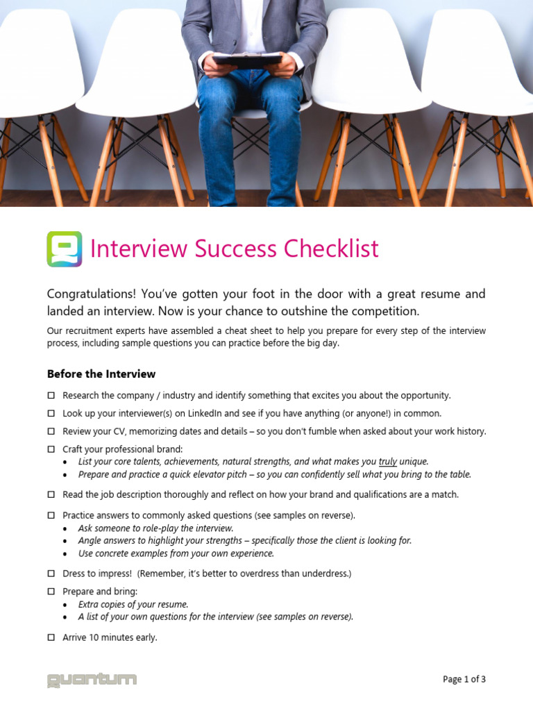 Interview Preparation Success Guide | PDF