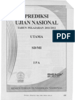 Prediksi Ujian Sekolah IPA 2012