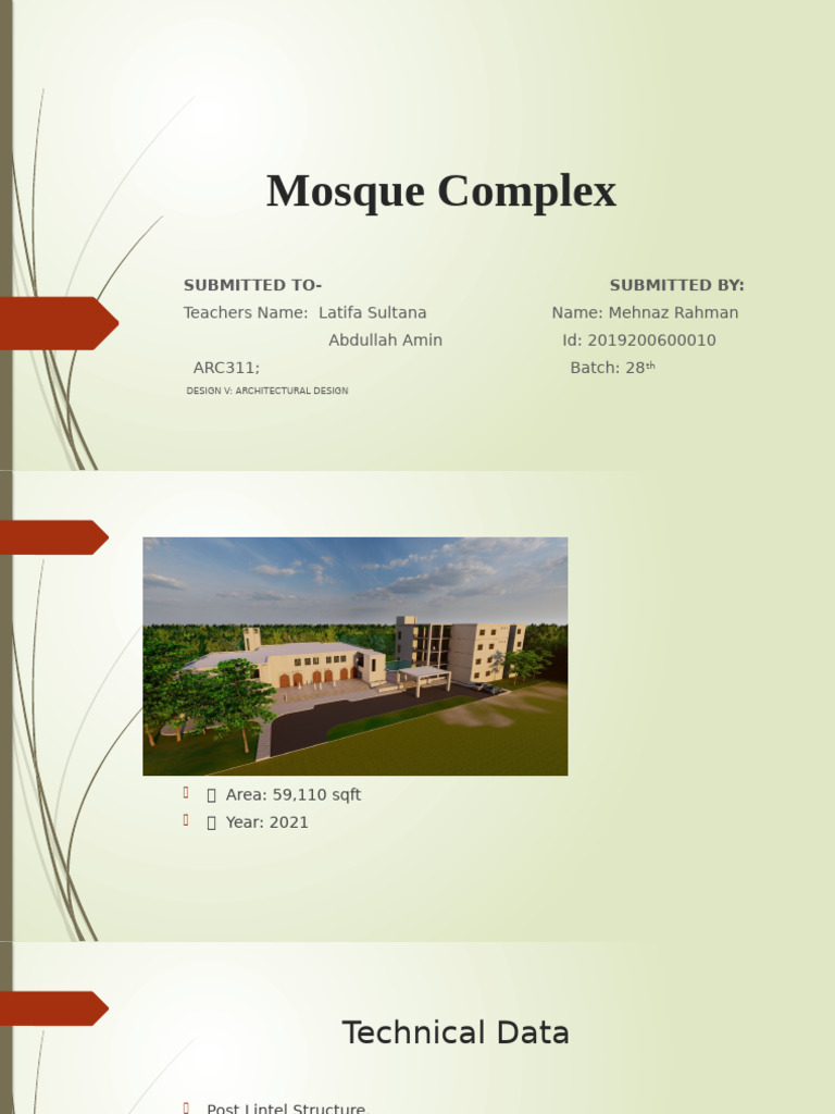 proposal site mosque complex | PDF | Mosque | Abrahamic Religions